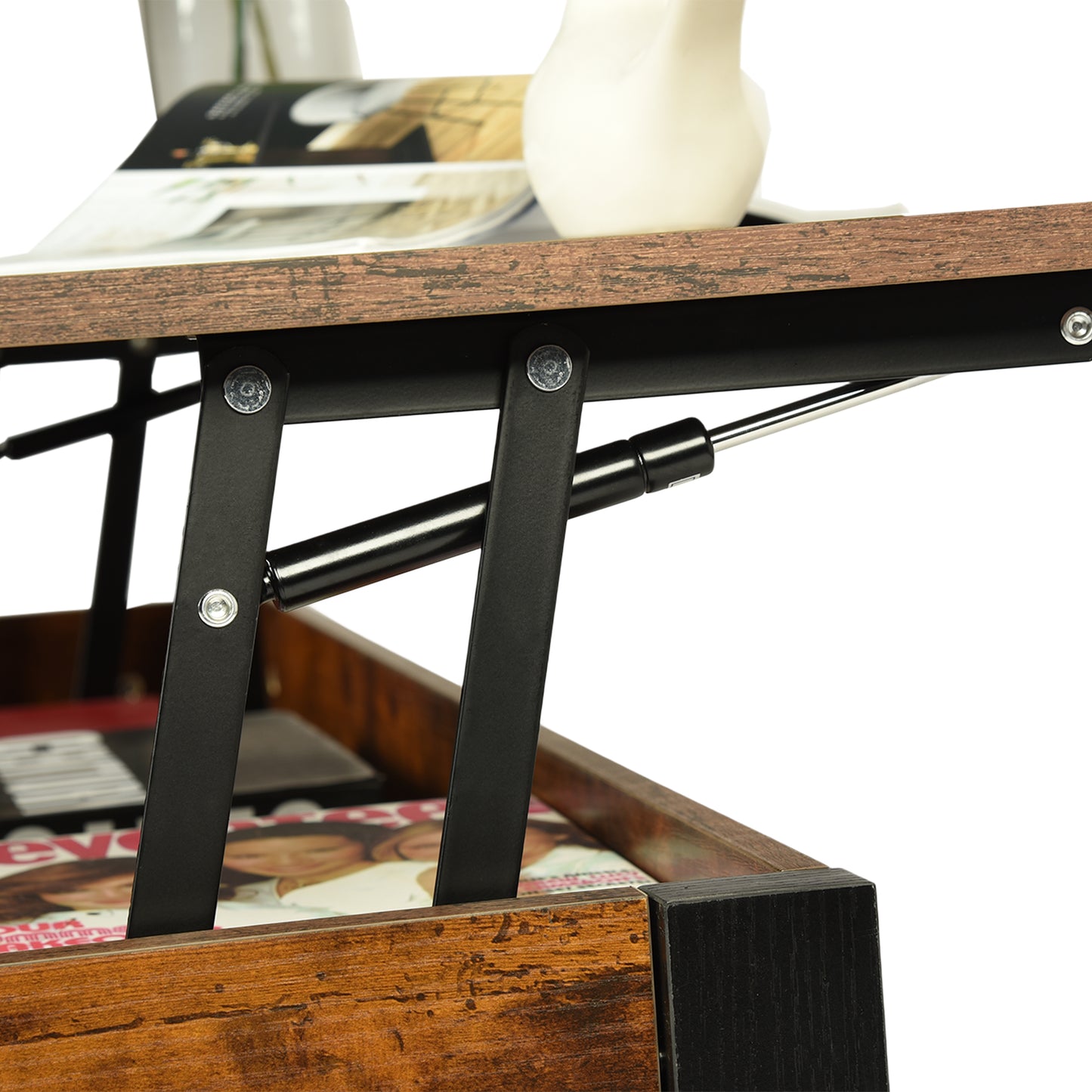 BAGGS Table basse relevable avec rangement