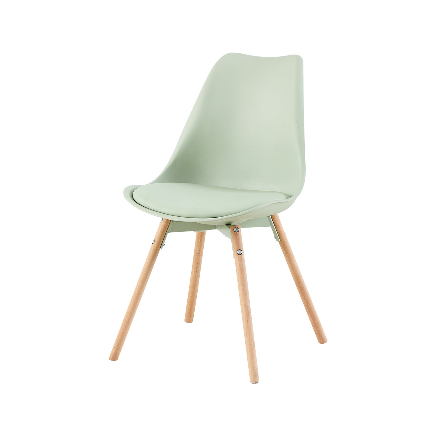 Lot de 4/6 Chaises Latérales OATS – Gris Bleu Clair / Gris Bleu Foncé/Crème glacée verte