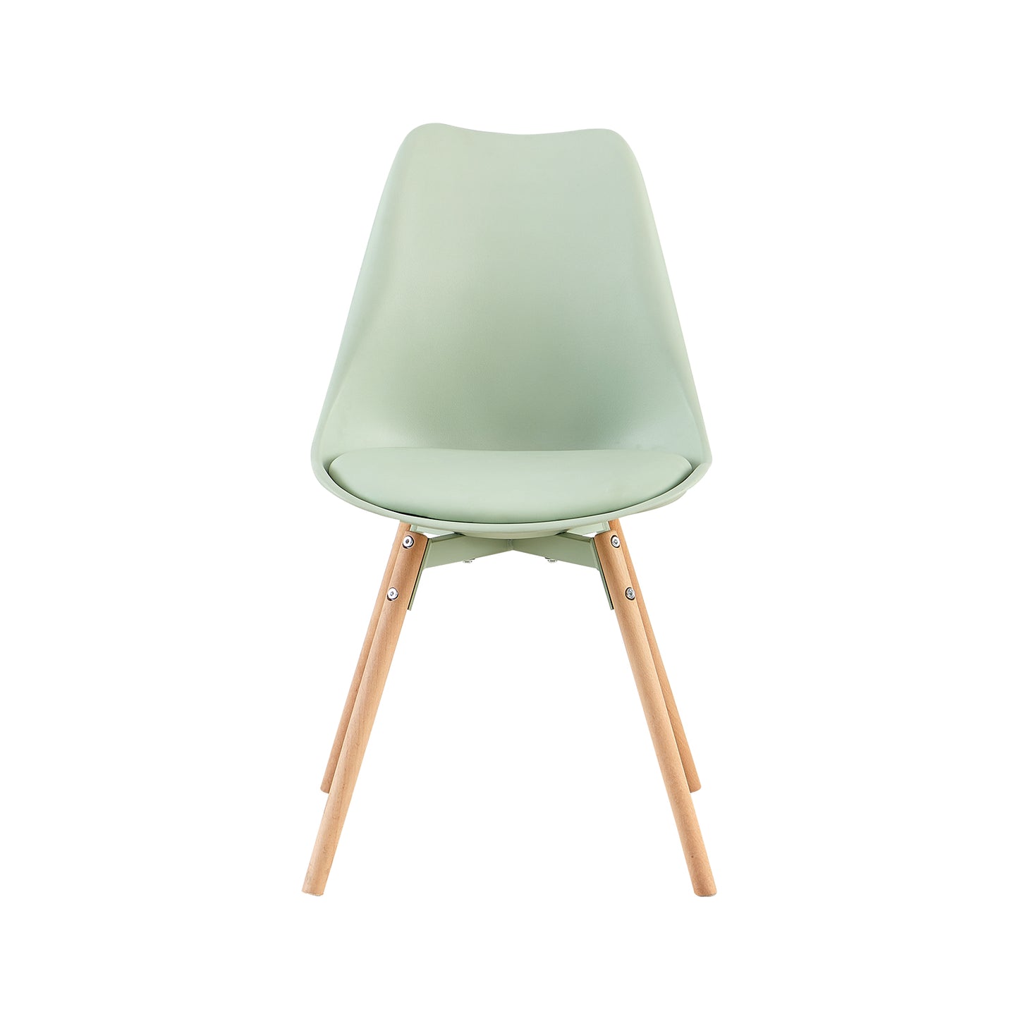 Lot de 4/6 Chaises Latérales OATS – Gris Bleu Clair / Gris Bleu Foncé/Crème glacée verte