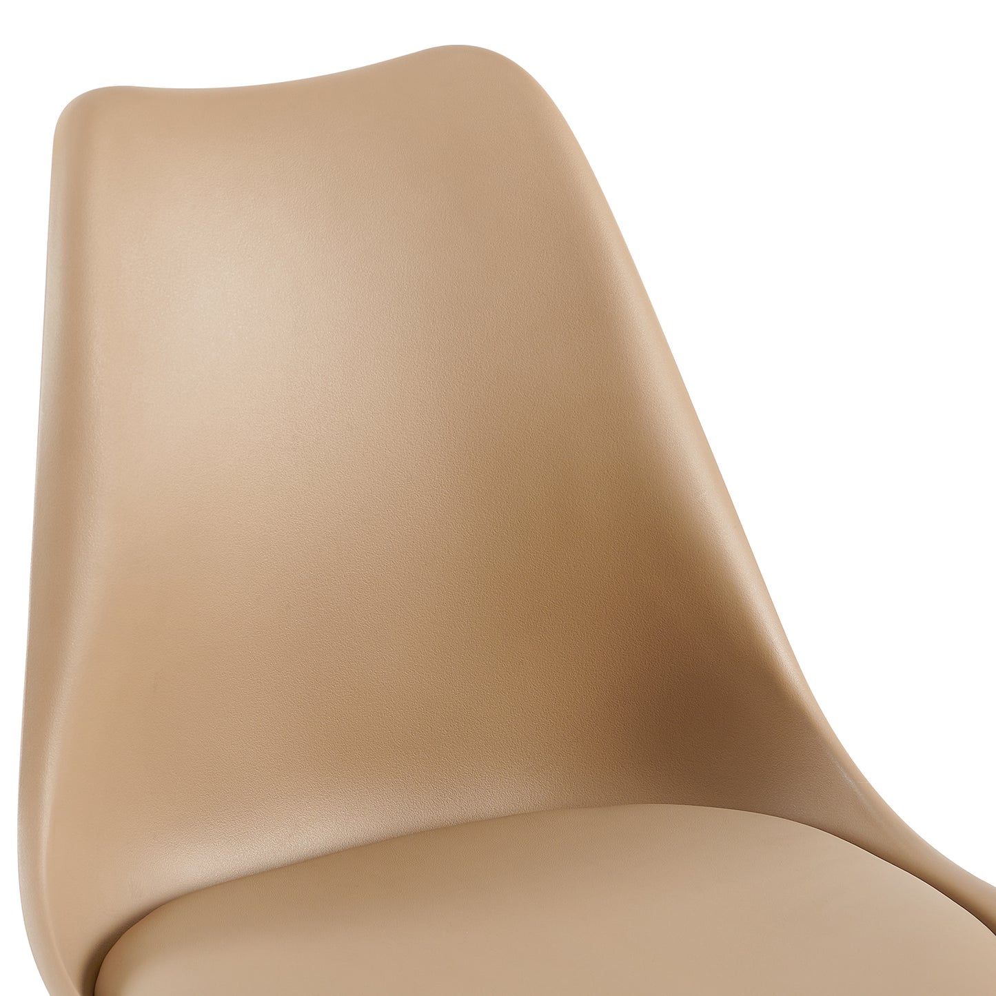 Ensemble de 4/6 chaises de salle à manger OATS, rembourrées, Kaki/Kaki clair