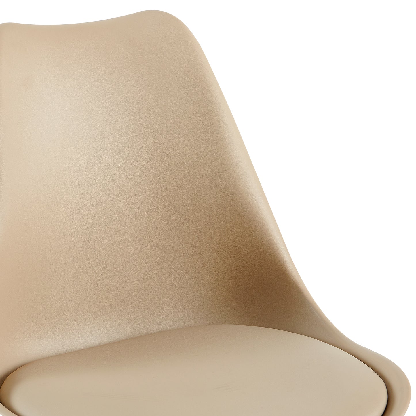 Ensemble de 4/6 chaises de salle à manger OATS, rembourrées, Kaki/Kaki clair