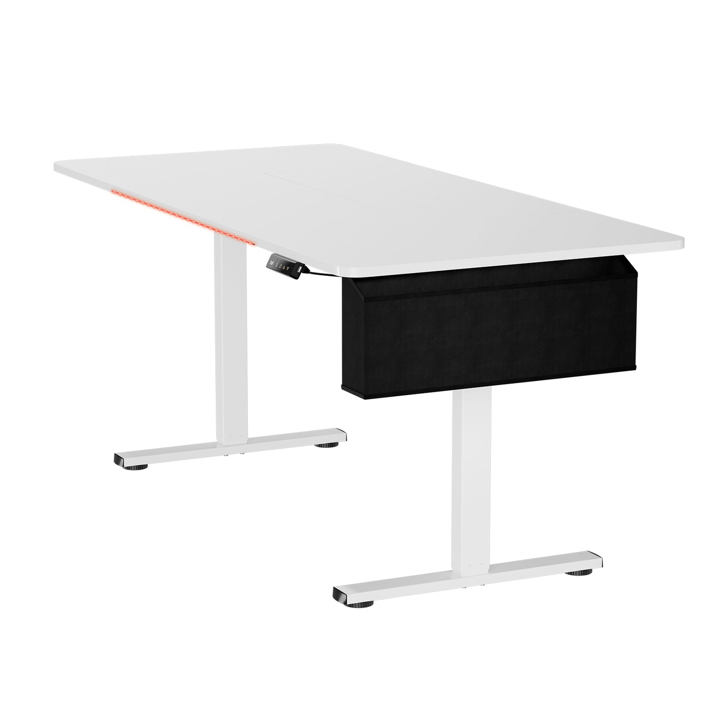 Bureau électrique Réglable en Hauteur 160 x 75 cm, Blanc-DUMONT