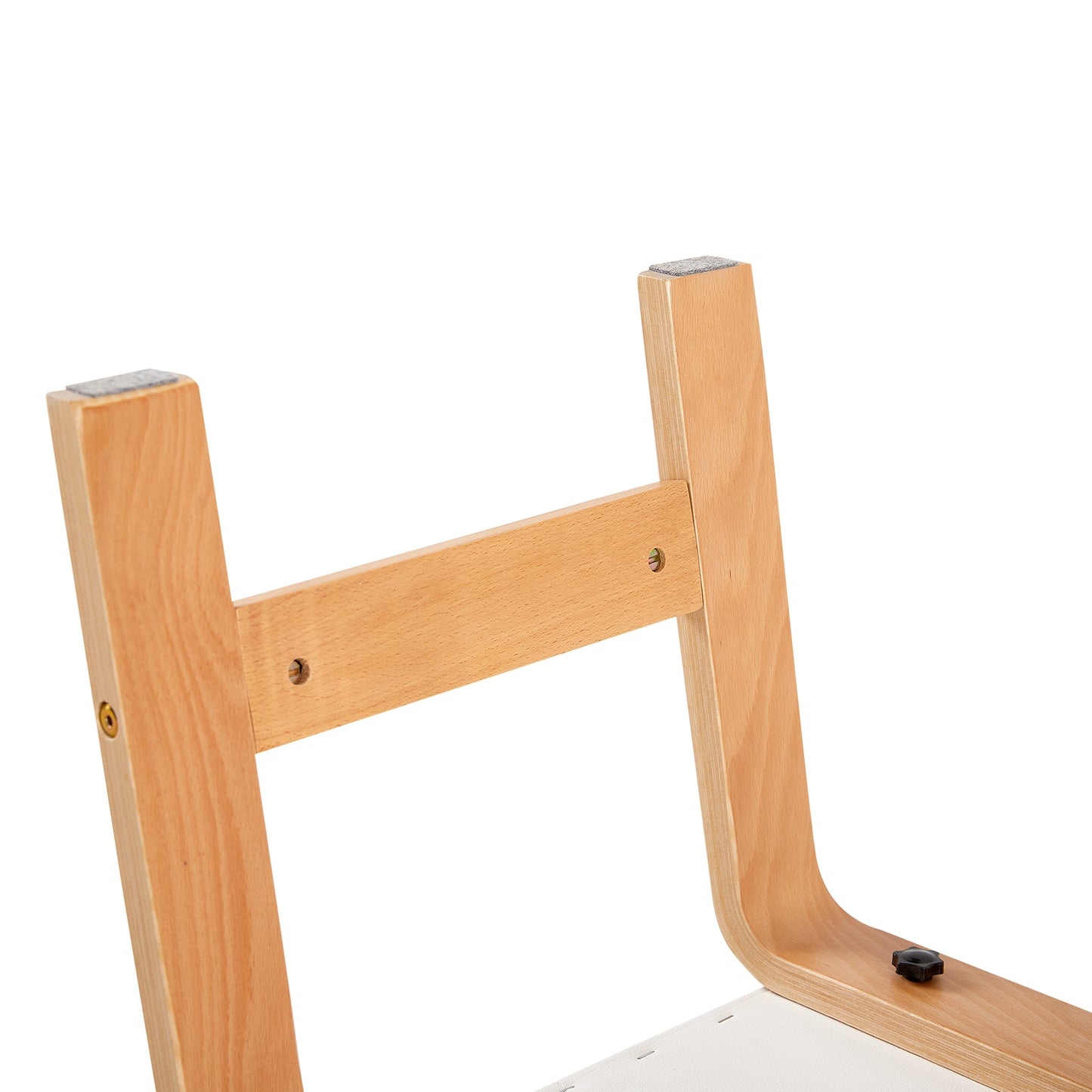 Banc de poirier de yoga, chaise d'inversion de yoga pour le renforcement du noyau - Blanc/Noir