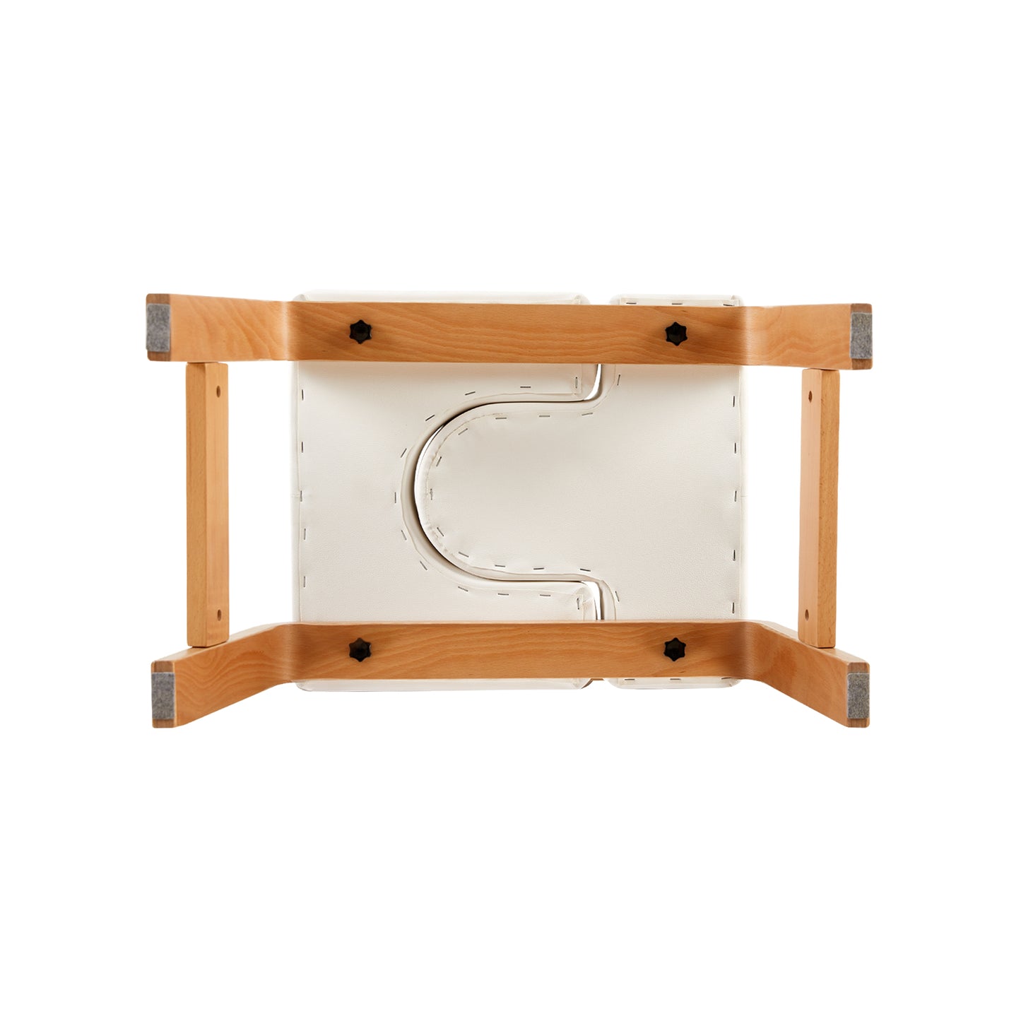 Banc de poirier de yoga, chaise d'inversion de yoga pour le renforcement du noyau - Blanc/Noir