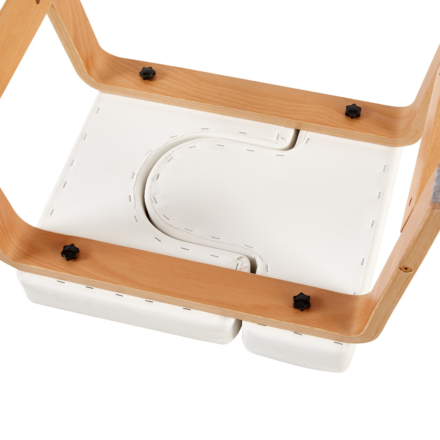 Banc de poirier de yoga, chaise d'inversion de yoga pour le renforcement du noyau - Blanc/Noir