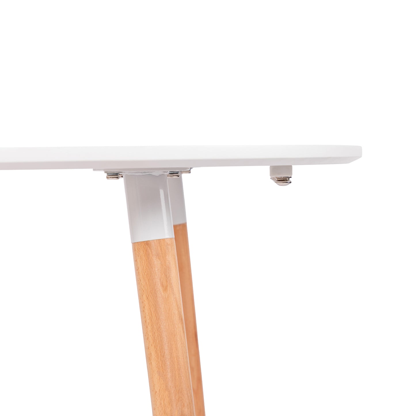 Table basse ronde à 2 niveaux blanche - FULLER