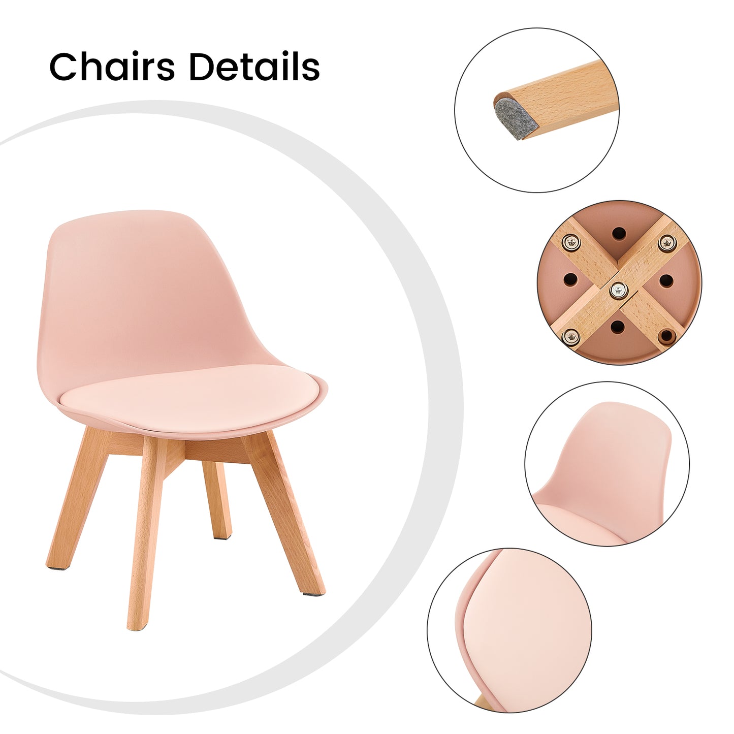AUBURN Les tables et chaises pour enfants conviennent aux enfants âgés de 3 à 5 ans