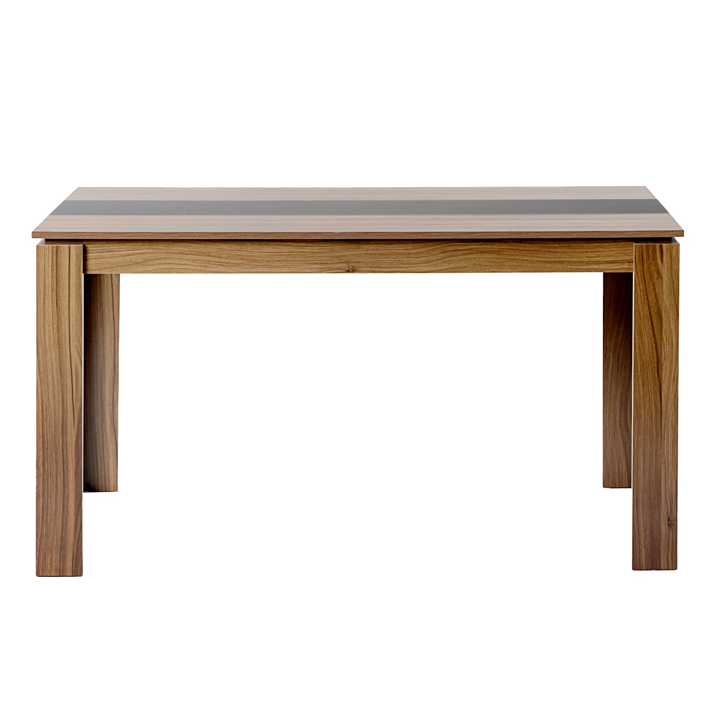 Table à manger rectangulaire en bois MCCOY de 140 cm - Noyer