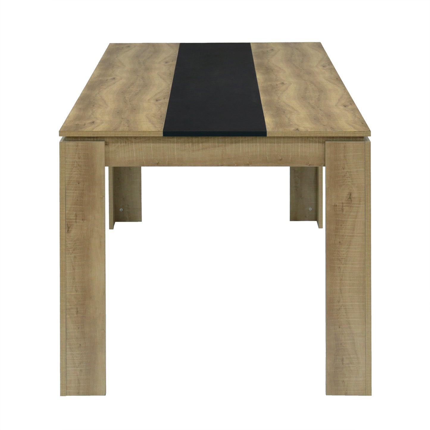 MUSK Table à manger avec 160 cm - Noir