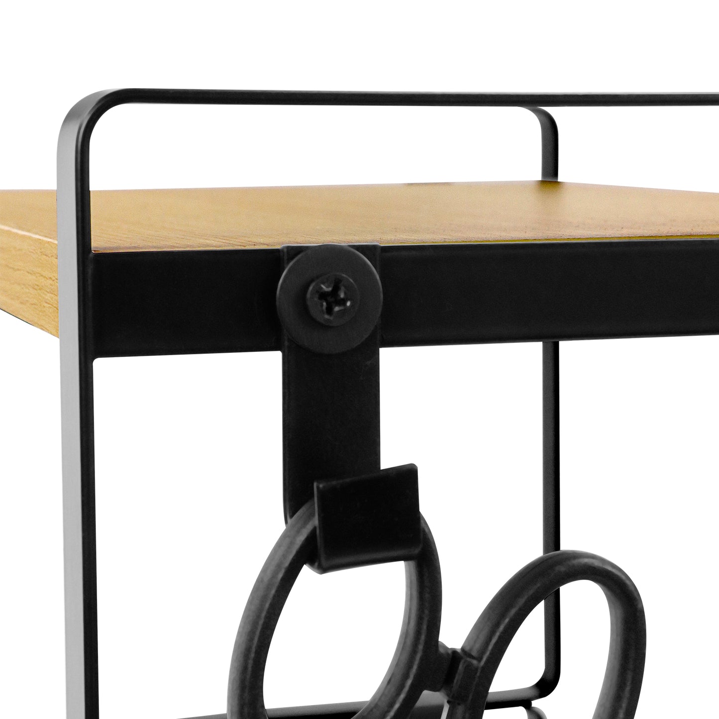 PONCE Étagère de rangement empilable pour cuisine, gain de place, 1/3/5 pièces - Feu/Bois/Blanc