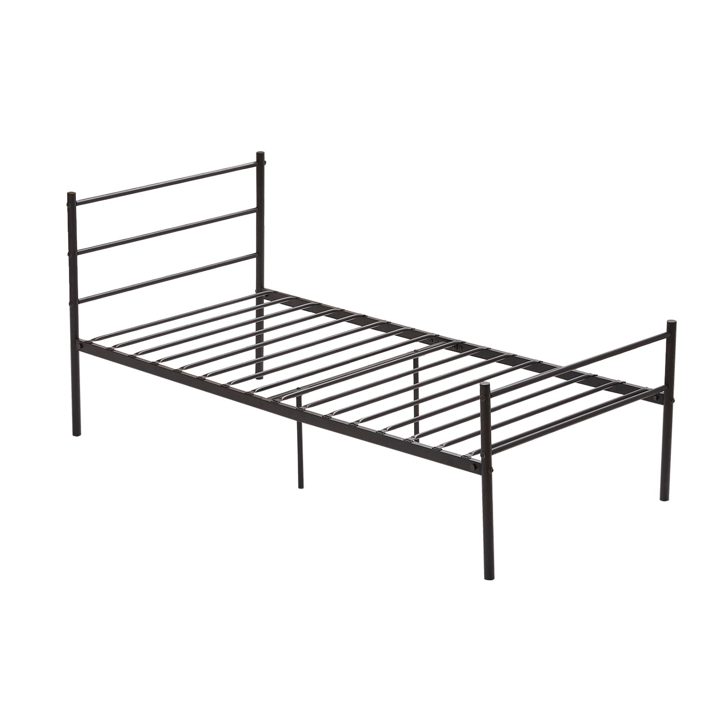 PRIMO Lit Simple en Métal - Noir Lot de 2