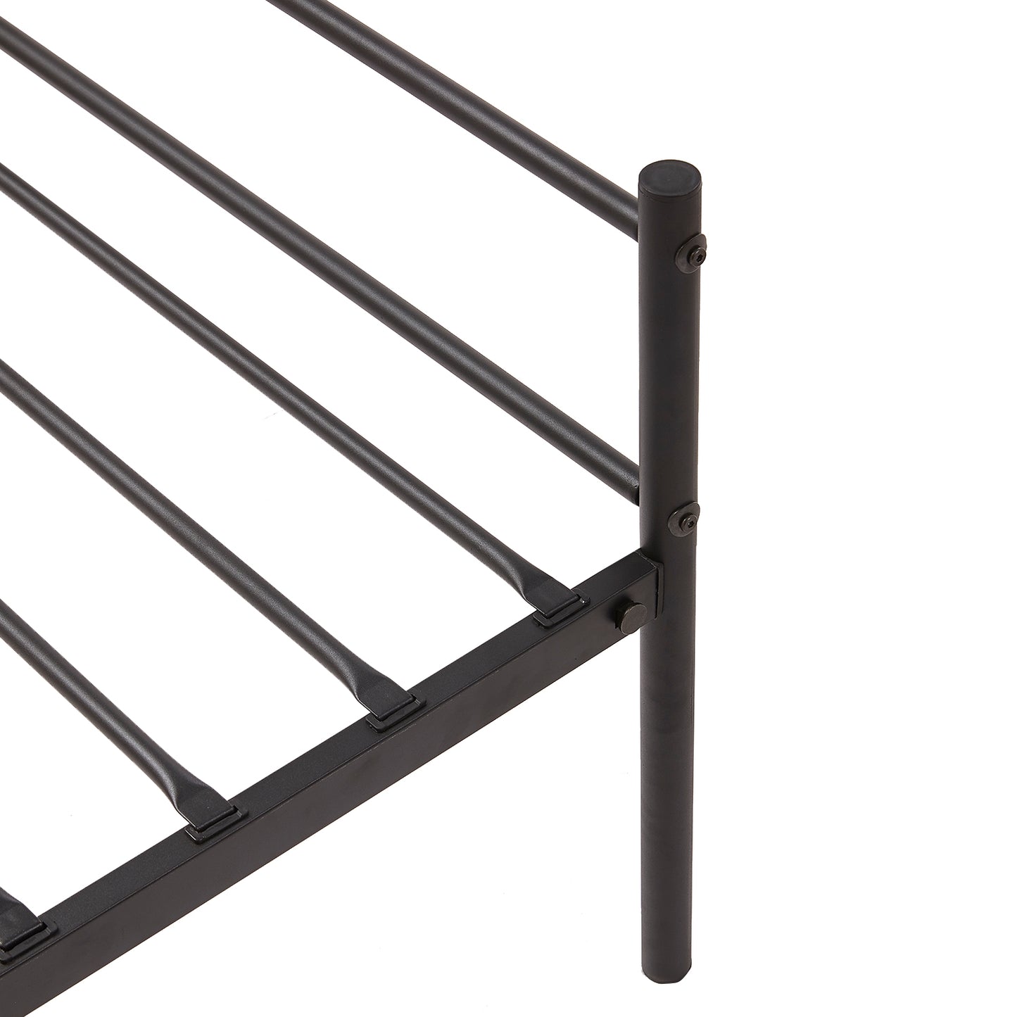 PRIMO Lit Simple en Métal - Noir Lot de 2
