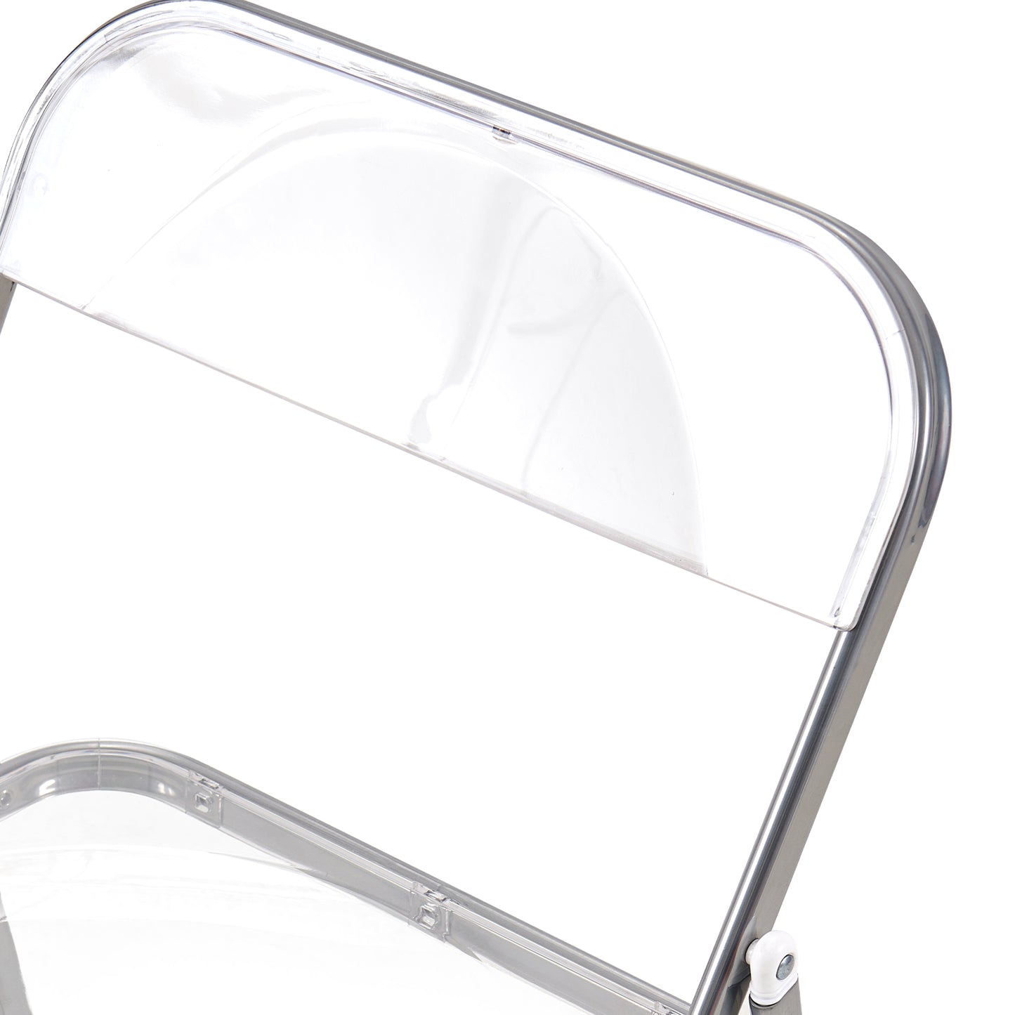 PURDY Chaises pliantes empilables Ensemble de 2/4/6 - Transparent