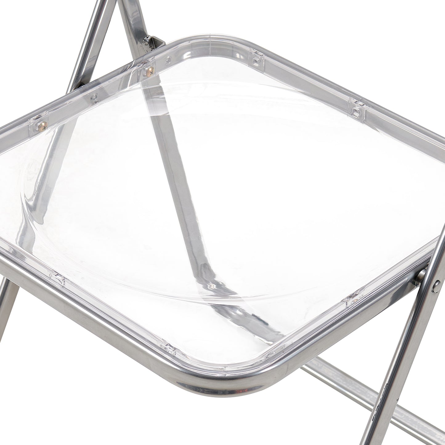 PURDY Chaises pliantes empilables Ensemble de 2/4/6 - Transparent