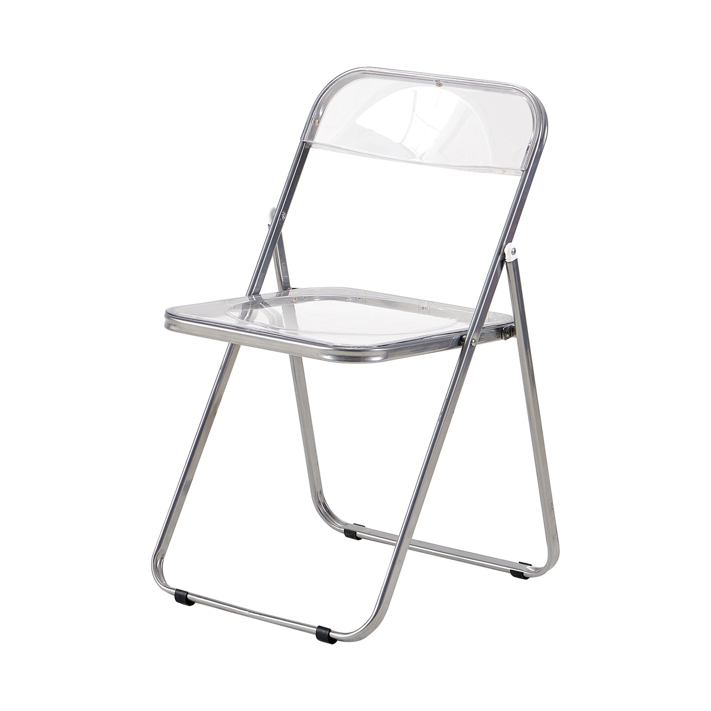 PURDY Chaises pliantes empilables Ensemble de 2/4/6 - Transparent