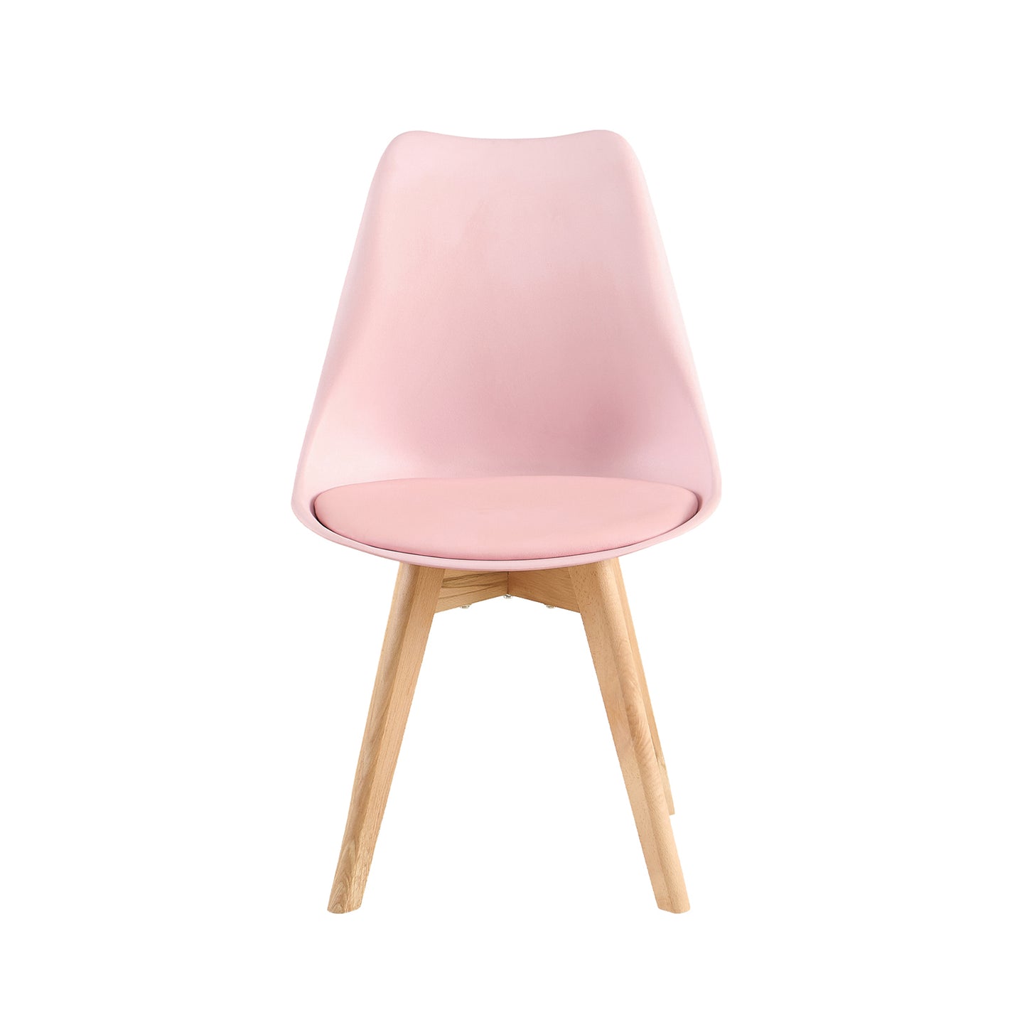 Chaises de salle à manger TULIP rembourrées (Lot de 2/4) - Rose