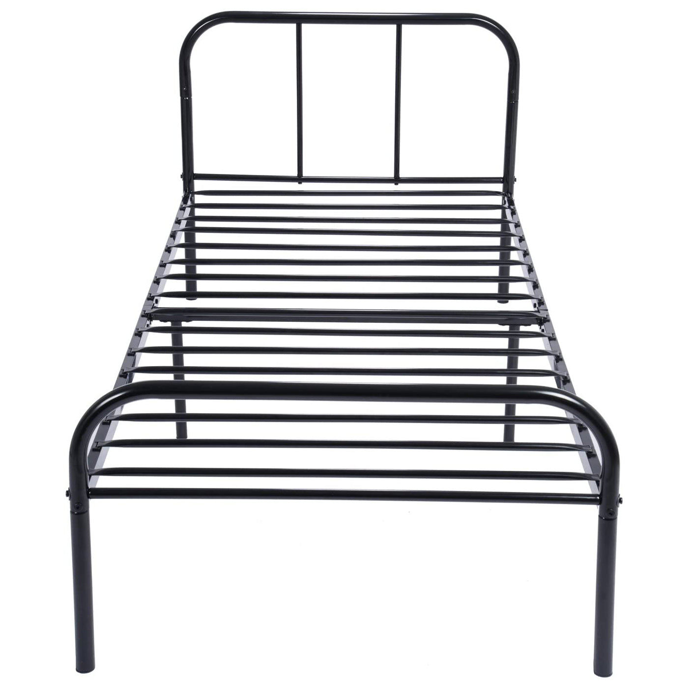 MILO Lit Simple/Double en Métal 94 * 196 cm/143 * 196 cm - Noir