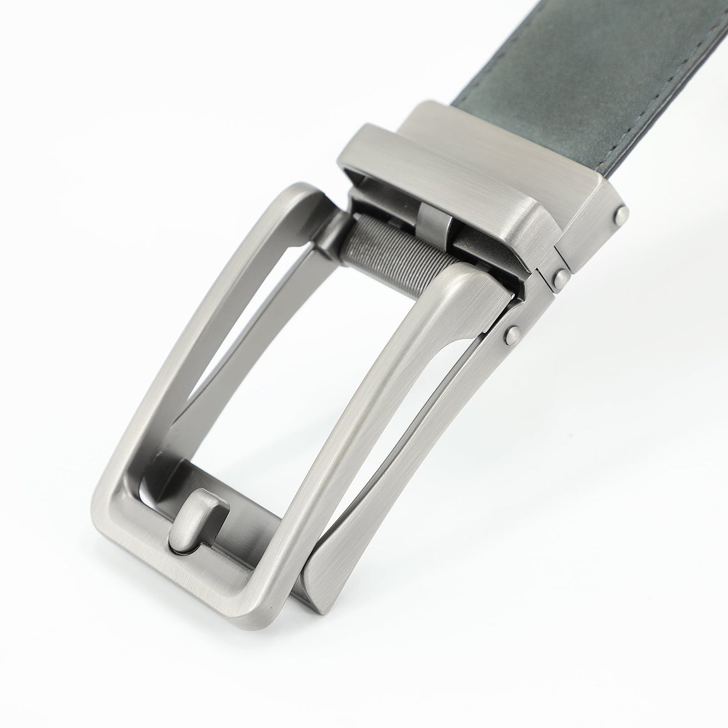 Echt Ceinture en Cuir de Vachette Couche Haut Tendance avec Boucle Ardillon - Pearl Gun Hidden Blue