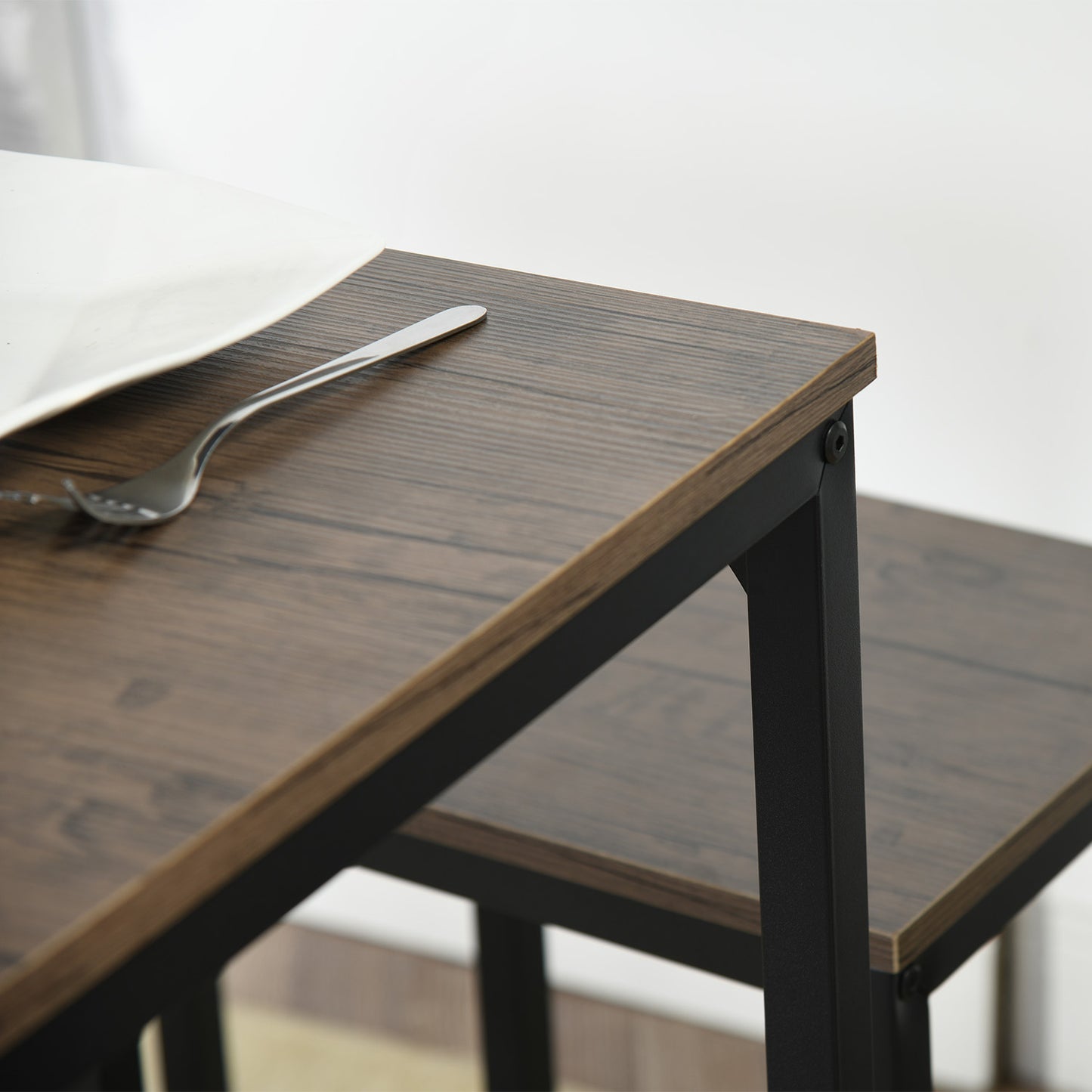 FAIRMAN Ensemble De Table De Bar Avec 1 Table Et 4 Chaises