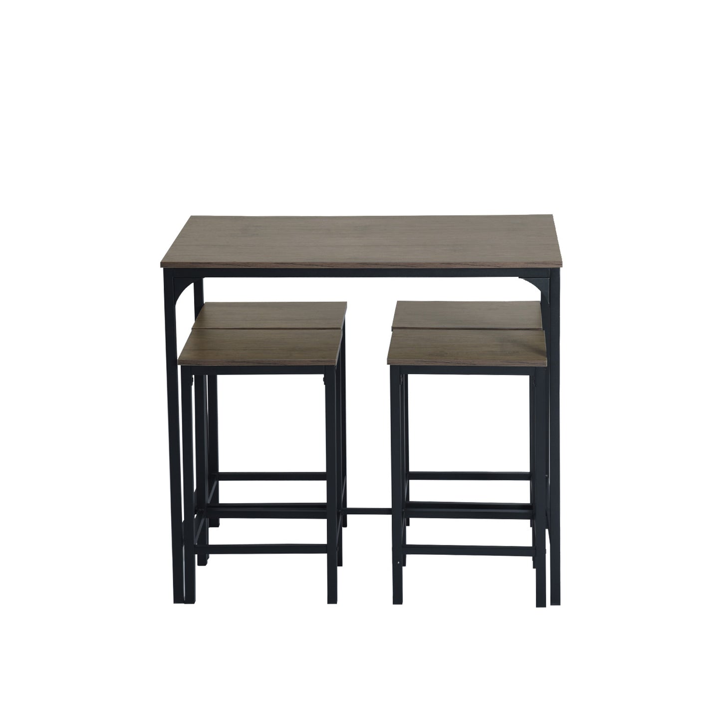 FAIRMAN Ensemble De Table De Bar Avec 1 Table Et 4 Chaises