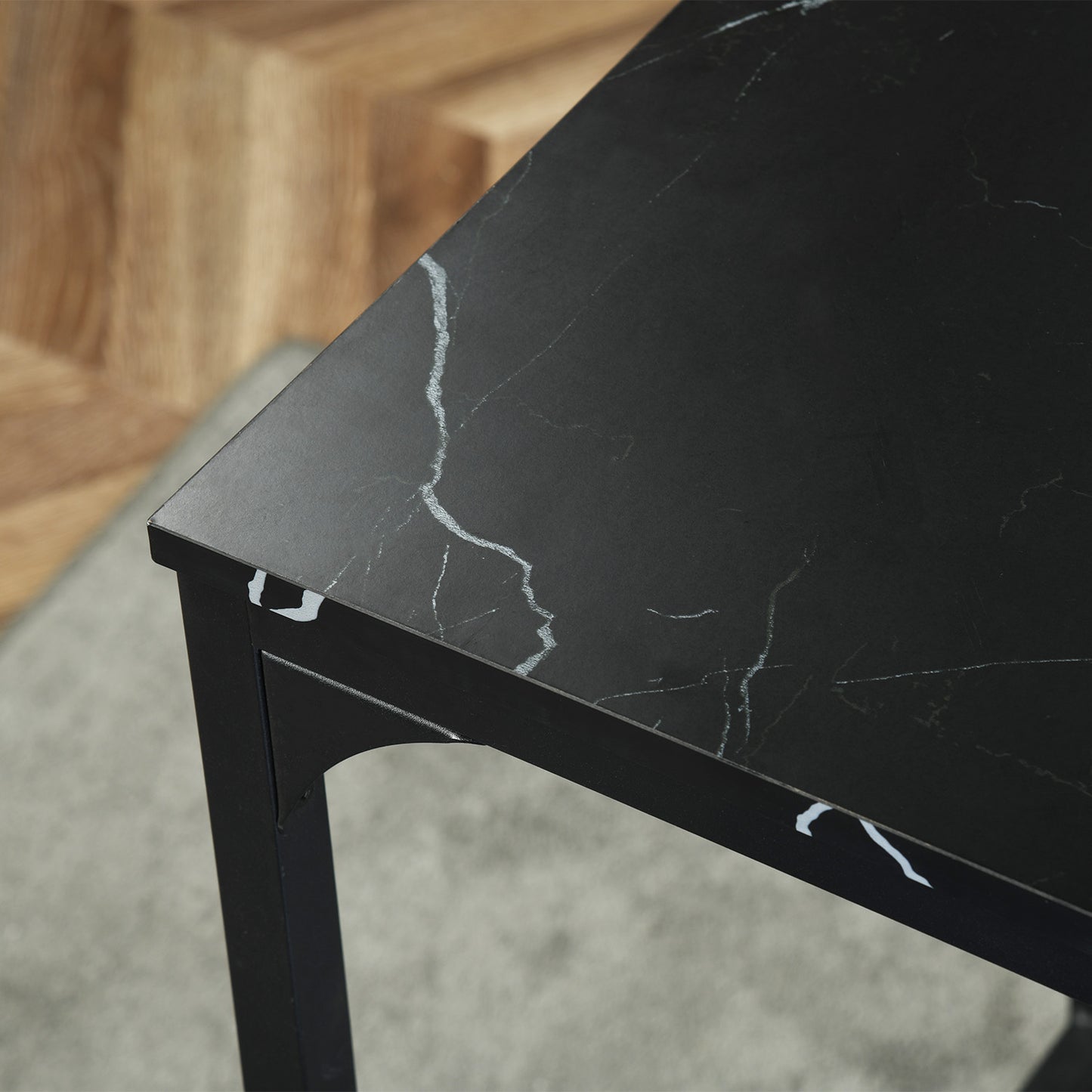 FAIRMAN Ensemble De Table De Bar Avec 1 Table Et 4 Chaises