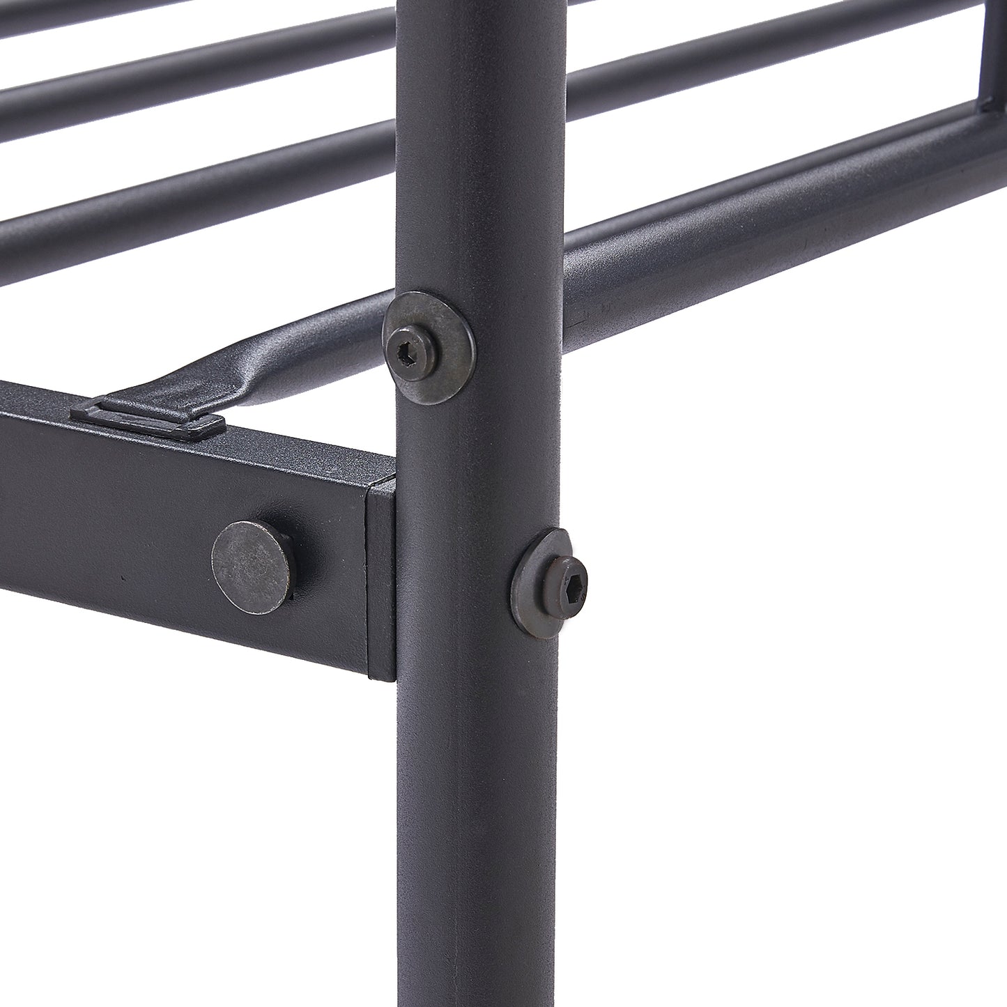 MILO Lit Simple/Double en Métal 94 * 196 cm/143 * 196 cm - Noir