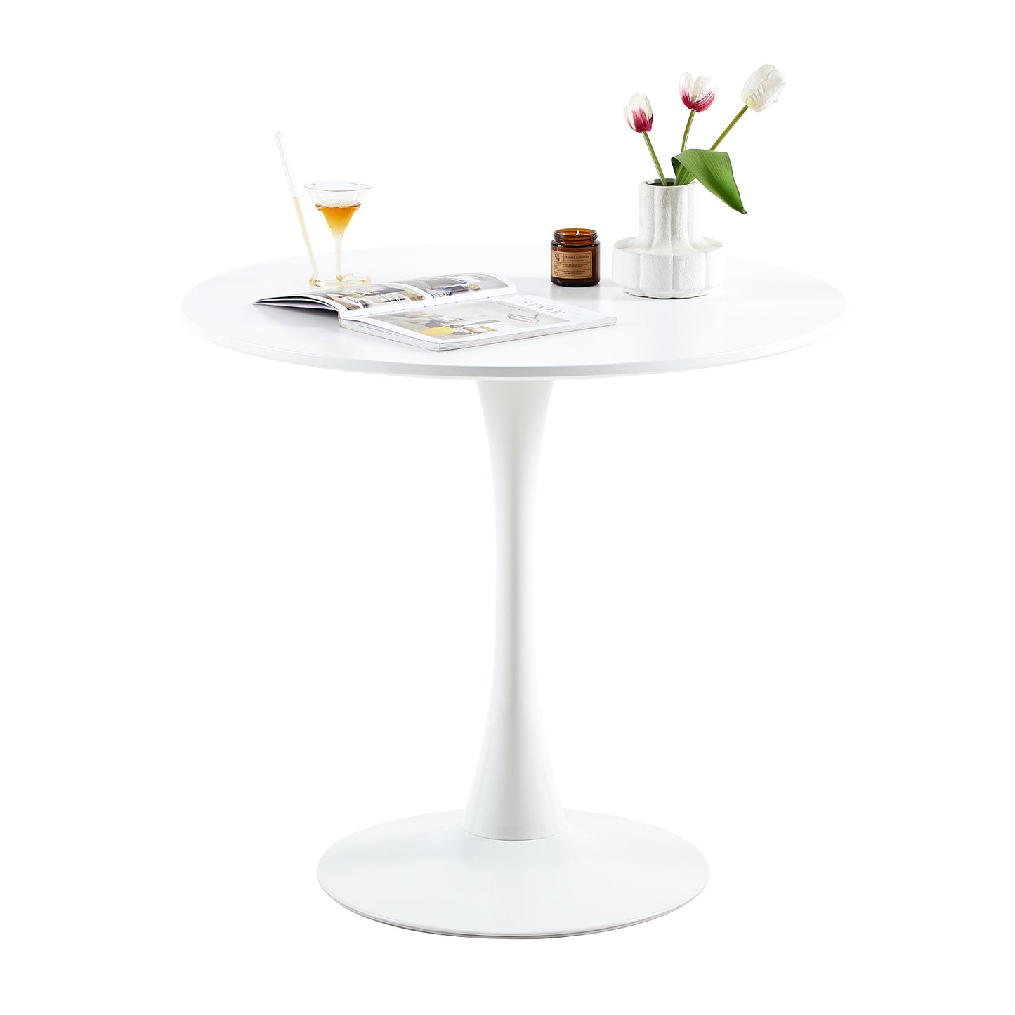 TULIP Tour Table Supérieure De Facile Loisirs Table à Manger Nordique Table Tulipe Balcon Petite Table Ronde - Blanc