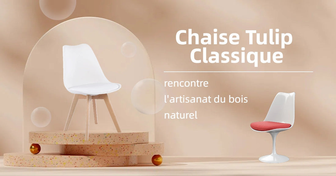 Quand la chaise Tulip classique rencontre l'artisanat du bois naturel — Un dialogue design à travers le temps