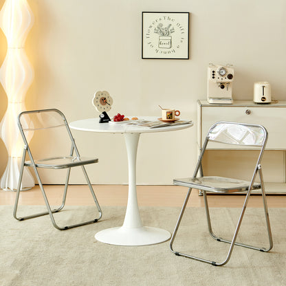PURDY Chaises pliantes empilables Ensemble de 2/4/6 - Transparent
