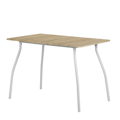 Ensemble Table Modulaire REEDER et 4 Chaises - Chêne/Noir