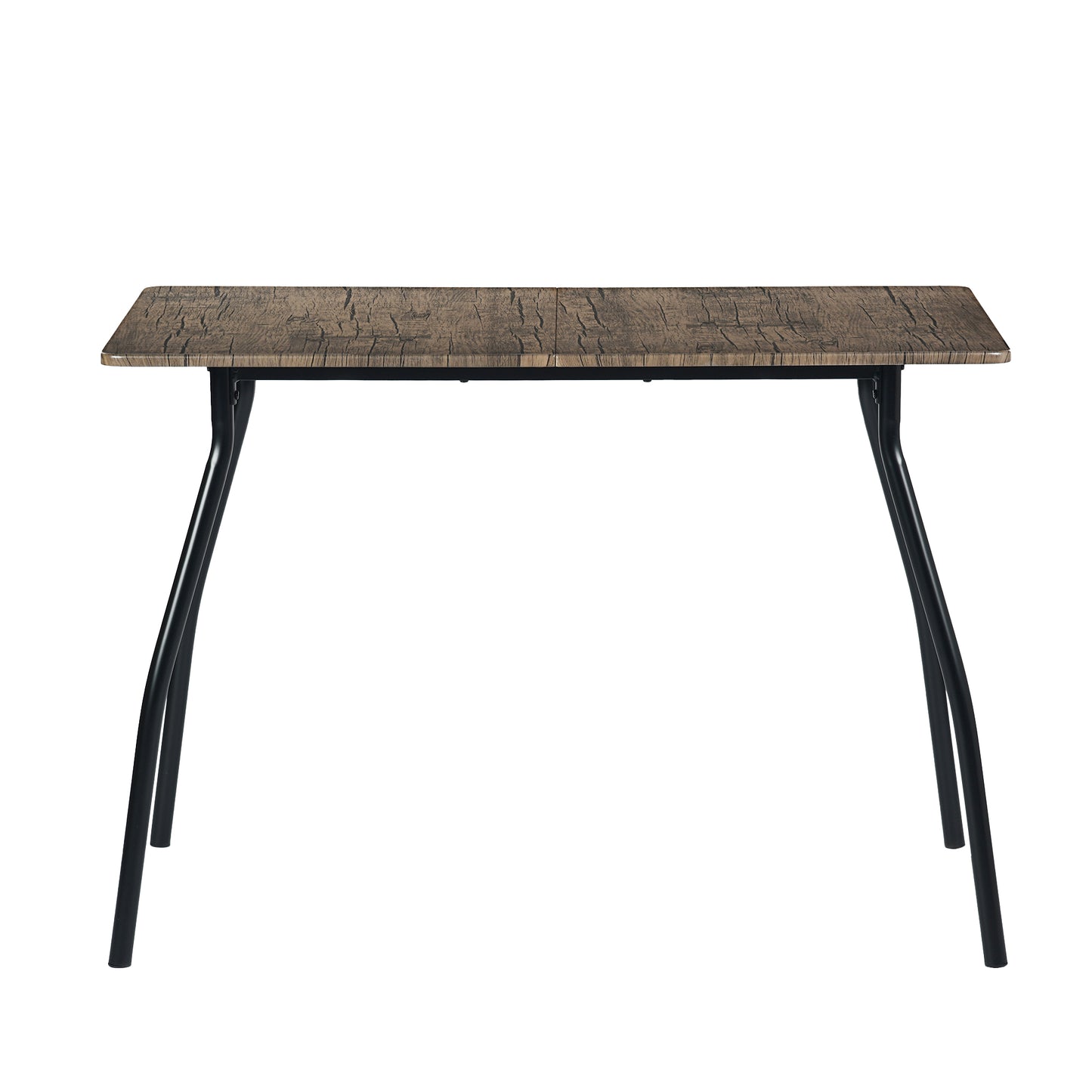 Ensemble Table Modulaire REEDER et 4 Chaises - Chêne/Noir