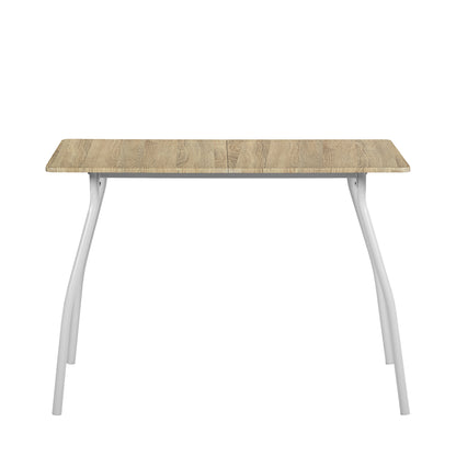 Ensemble Table Modulaire REEDER et 4 Chaises - Chêne/Noir