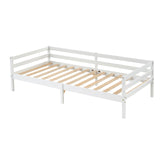 FLAT Lit Simple Cadre de Lit en Bois Massif 90x190cm