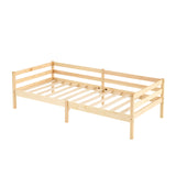 FLAT Lit Simple Cadre de Lit en Bois Massif 90x190cm