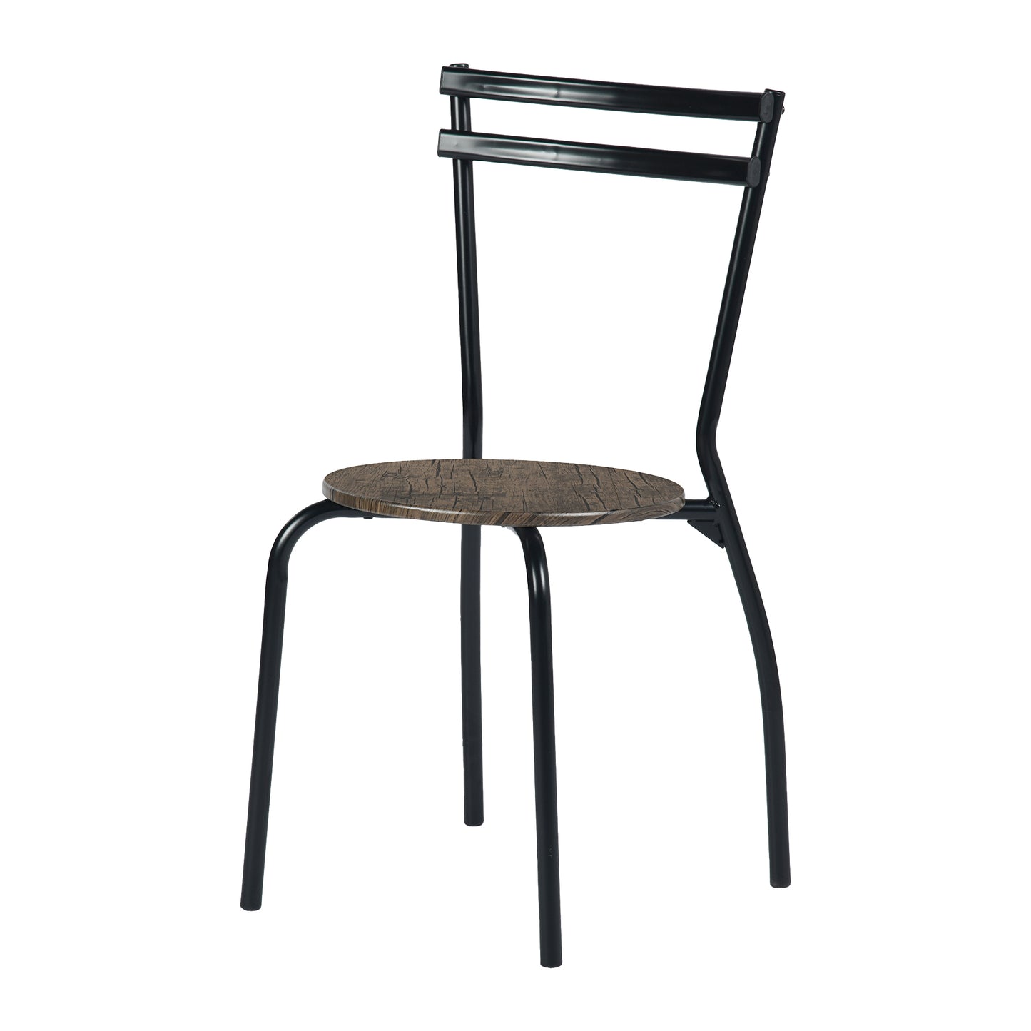 Ensemble Table Modulaire REEDER et 4 Chaises - Chêne/Noir