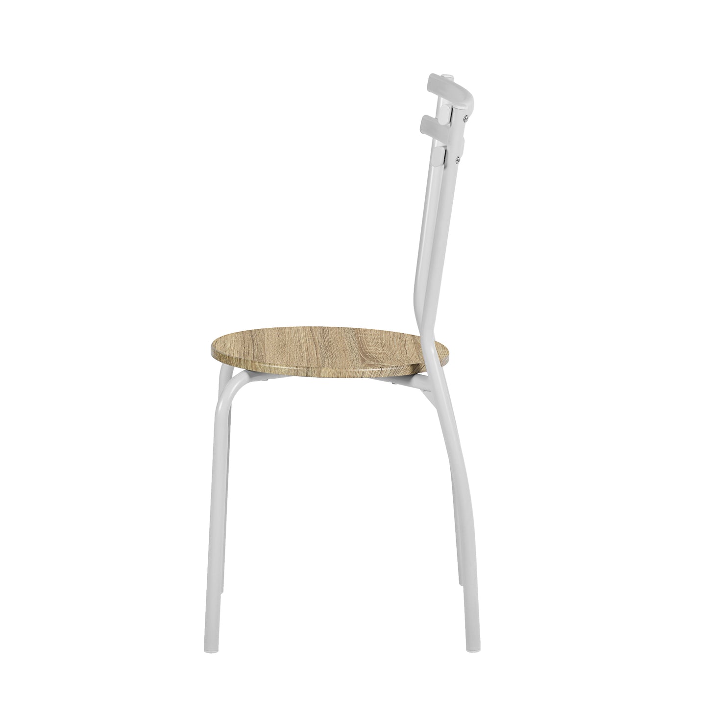 Ensemble Table Modulaire REEDER et 4 Chaises - Chêne/Noir