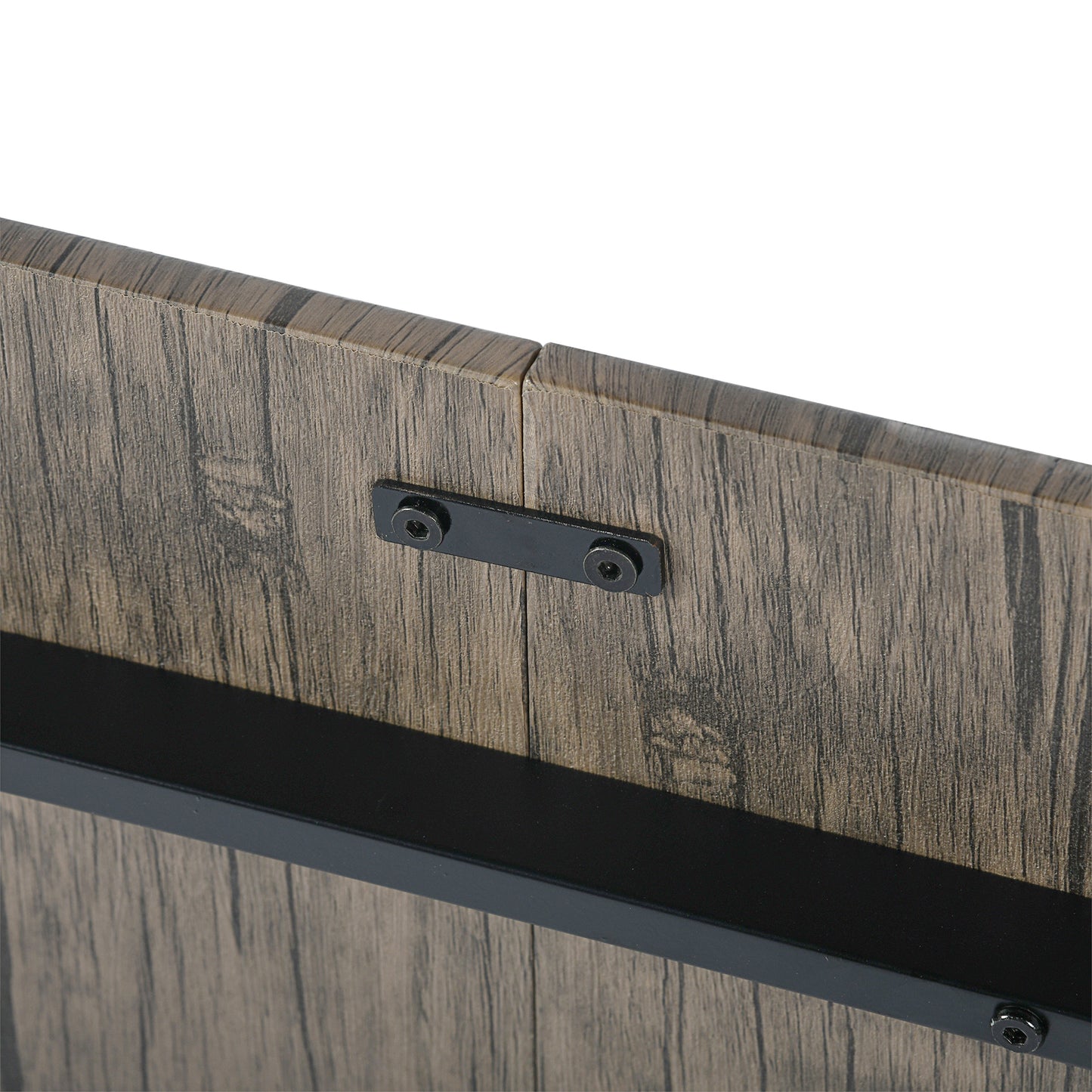 Ensemble Table Modulaire REEDER et 4 Chaises - Chêne/Noir