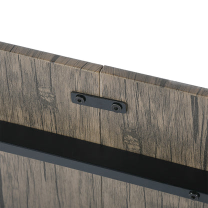 Ensemble Table Modulaire REEDER et 4 Chaises - Chêne/Noir