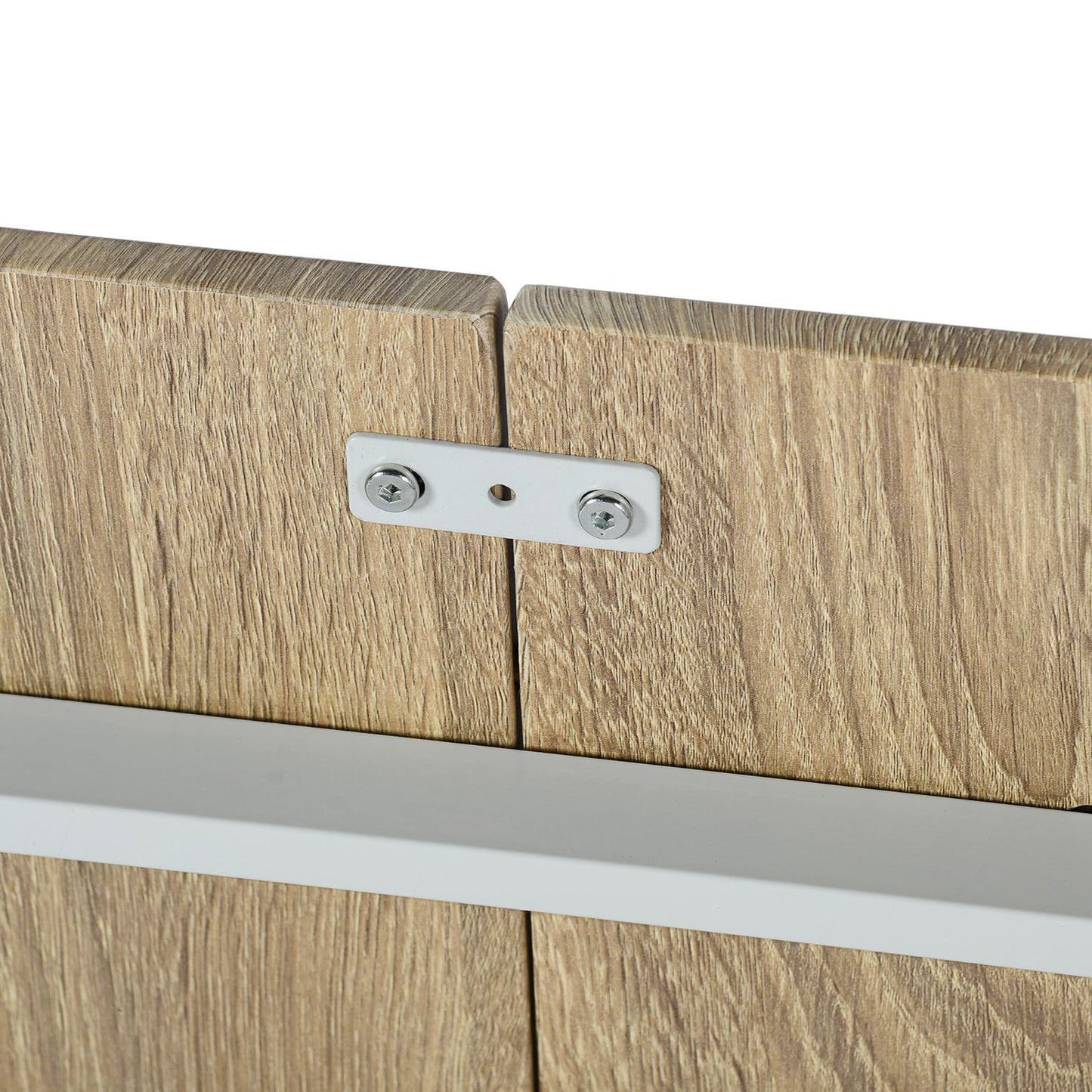 Ensemble Table Modulaire REEDER et 4 Chaises - Chêne/Noir