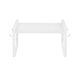 ALVA Étagère de Rangement de Cuisine Empilable Organisateur D'assiettes Extensible Peu Encombrant, Ensemble de 1/2/4 pièces-Grain brûlé/Bois/Blanc