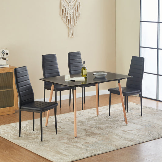 ANN Chaises de salle à manger rembourrées modernes  (ensemble de 4)
