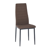 Chaises de salle à manger rembourrées modernes (lot de 6) - Beige/Gris - ANN