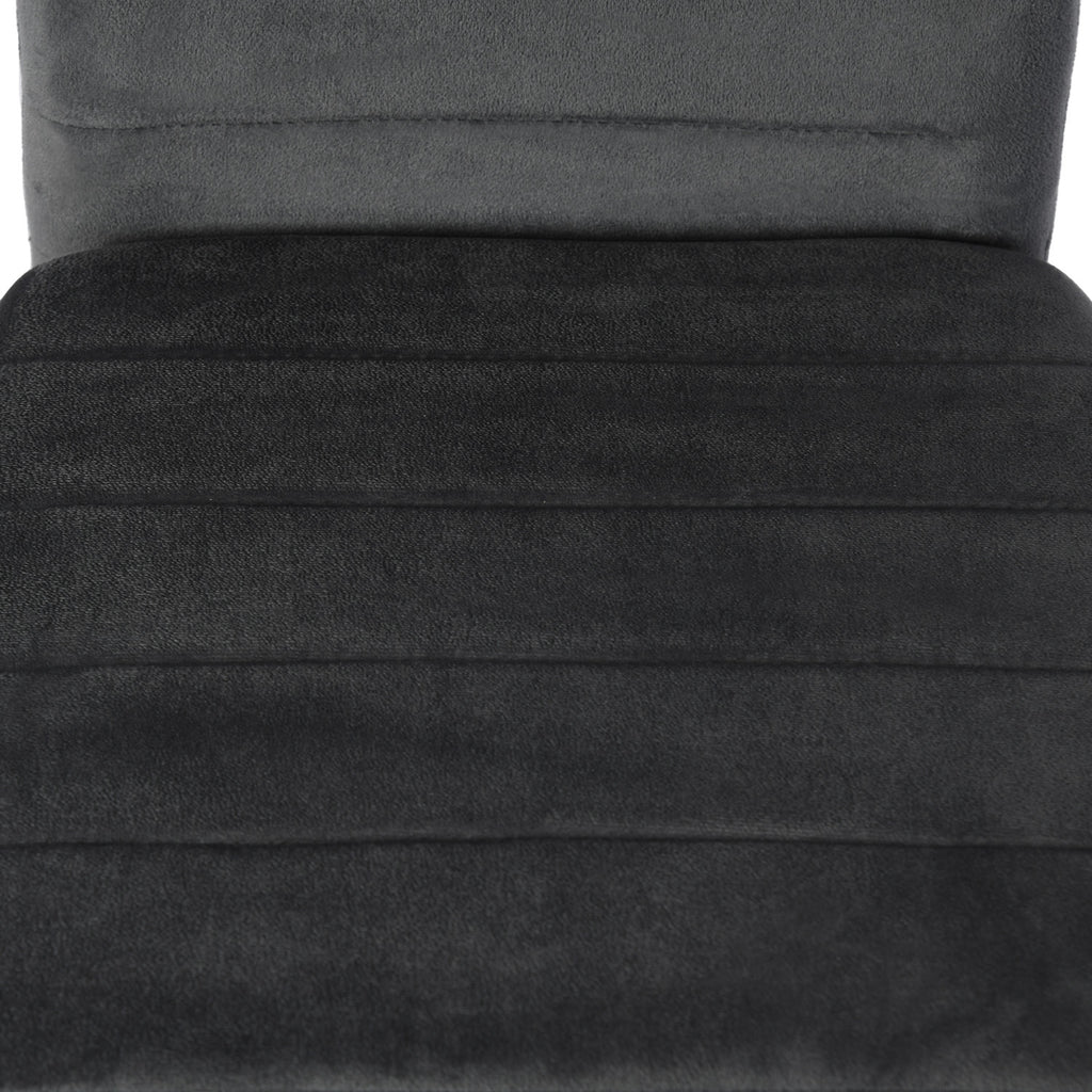 Chaise de salle à manger en velours - gris, noir, marron foncé en option, taille 41,5x52x98CM - pack de quatre