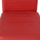 Chaises de Salle à Manger Multicolores en PVC - Pieds Noir Mat, 41,5x52x98CM, Lot de 4