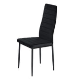 Chaise de salle à manger en velours - gris, noir, marron foncé en option, taille 41,5x52x98CM - pack de quatre