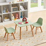 Les tables et chaises pour enfants AUBURN conviennent aux enfants de 3 à 5 ans - jaune/vert glace/bleu clair