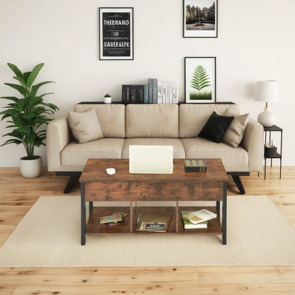 BAGGS Table basse relevable avec rangement