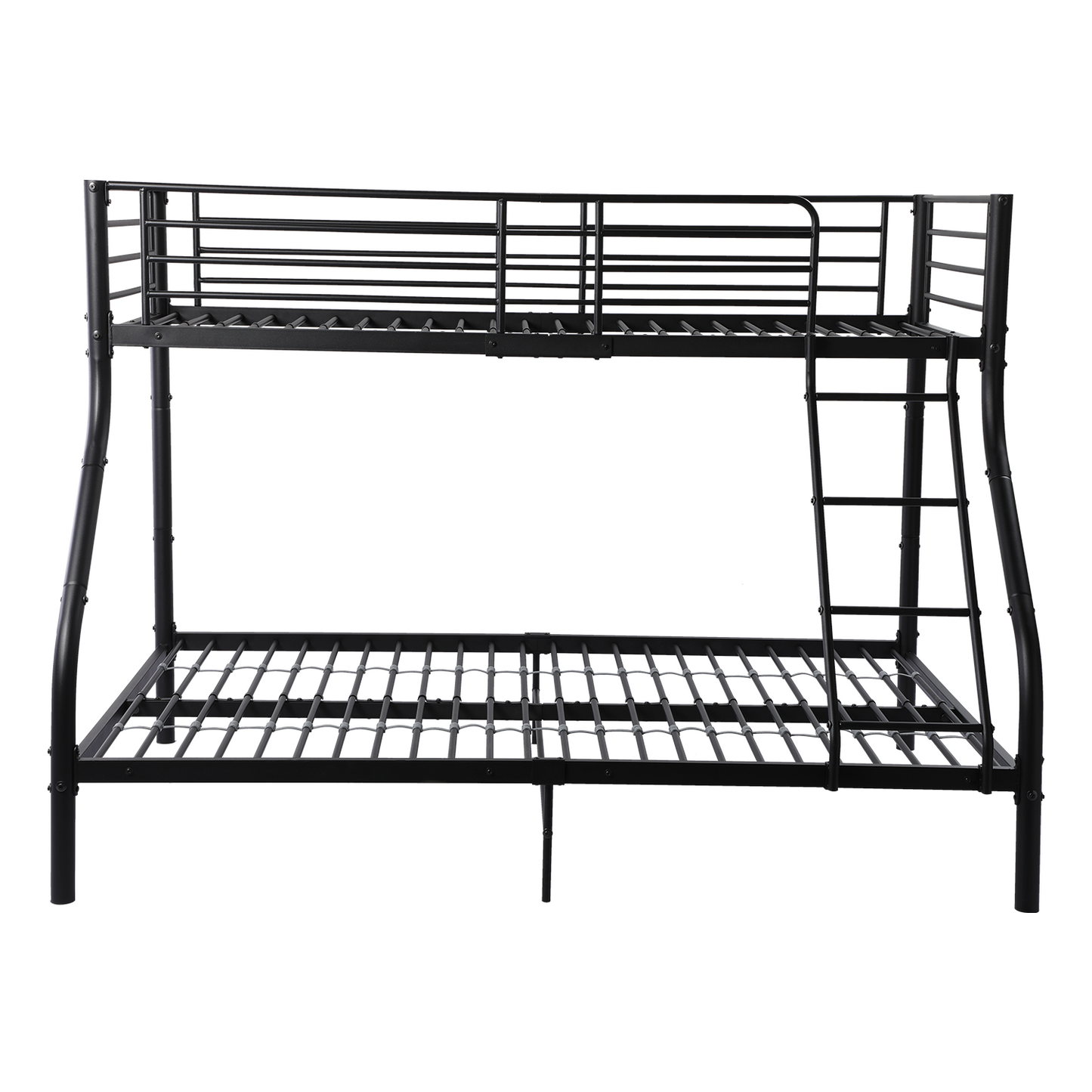 BUNK Lit Superposé Double en Tube de Fer Noir Mat