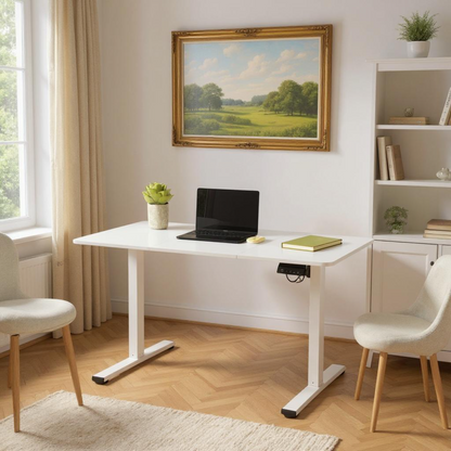 Cadre de bureau assis-debout - Blanc CARLOS