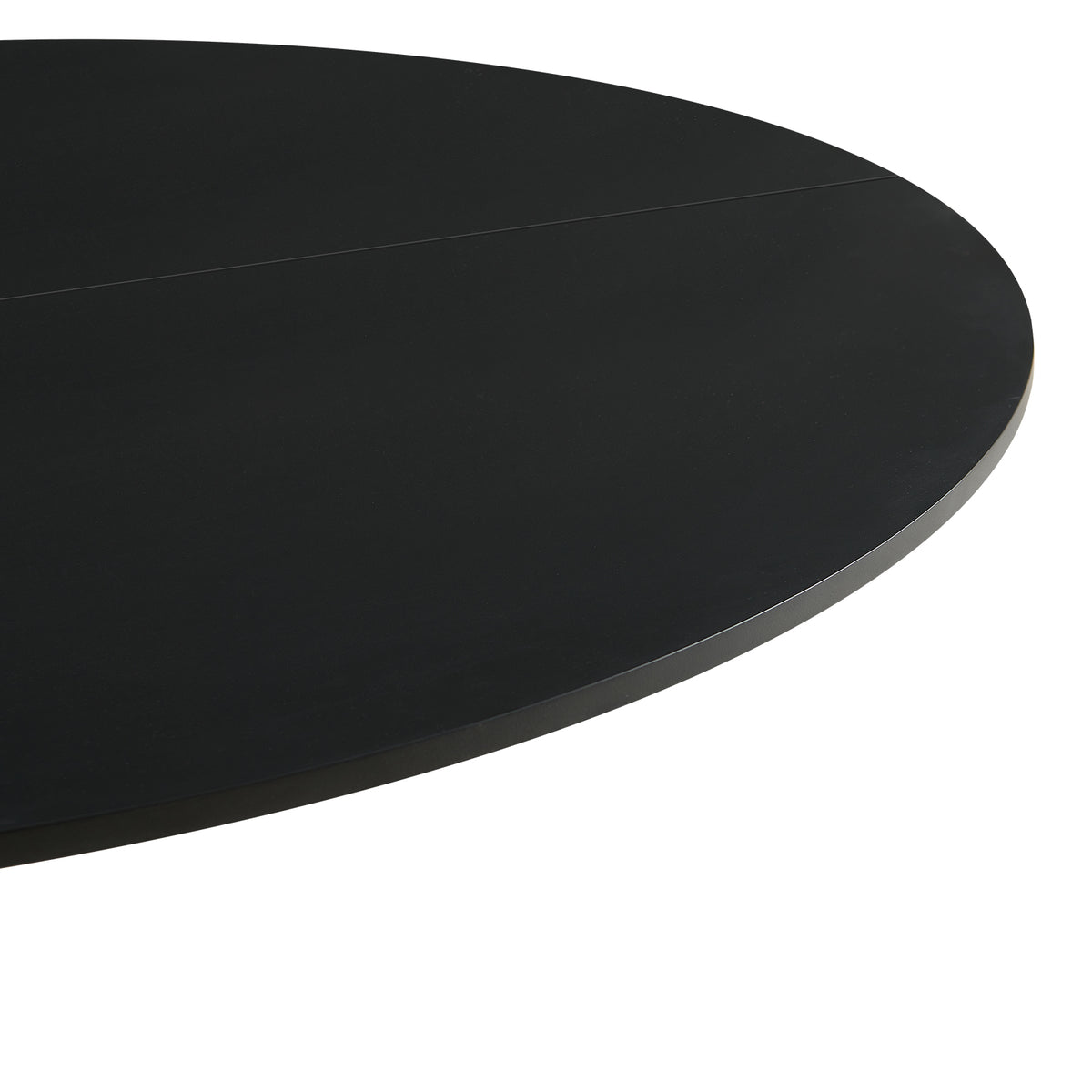 Table à manger à tréteaux TULIP 100 cm - Blanc/Noir